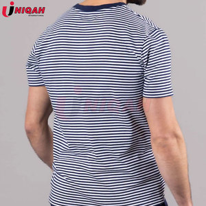 Camiseta Casual de Algodón Azul con Cuello Redondo, Color Personalizado, Antiencogimiento, Corte Regular para un Uso Diario Cómodo - Product Image 4