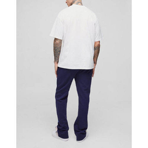 Pantalones Deportivos Acampanados para Hombre, Mezcla de Poliéster/Algodón, Corte Holgado, Cierre con Cordón, Estilo Urbano Informal - Product Image 3