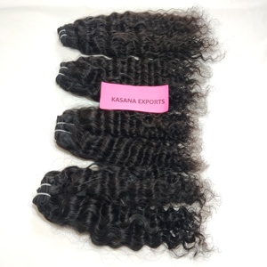 Extensions de cheveux humains bruts non traités de vague profonde de double trame de machine vietnamienne vierge en gros 100% - Product Image 3