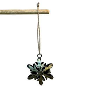 Decorativo antiguo pátina hoja alta calidad decoración del hogar Navidad colgante decoración ornamento - Product Image 1