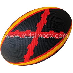 ลูกรักบี้แผ่นเปล่าลายอเมริกันไม่ซ้ำใครพร้อมวัสดุ PU ทนต่อการสึกหรอหมายเลข1 3 6 - Product Image 4