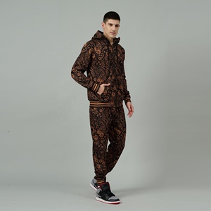 Ropa deportiva para hombre, chándal personalizado de poliéster con sublimación 3D, ropa de calle, traje de entrenamiento para correr, chándal de ropa activa - Product Image 2