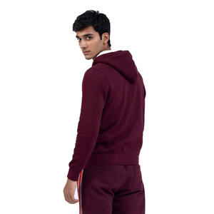 Top qualité 2024 arrivée hommes couleur marron fermeture éclair unie 100% coton survêtement ensemble en bas quantité minimale de commande hommes léger été survêtement - Product Image 3
