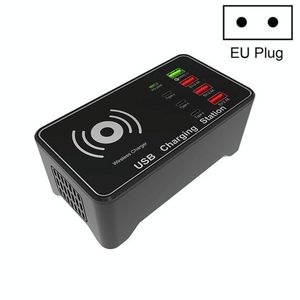 สถานีชาร์จหลายพอร์ต A7 กำลังสูง 100W 4x PD 20W + QC3.0 ที่ชาร์จ USB 15W ที่ชาร์จไร้สาย QI - Product Image 1
