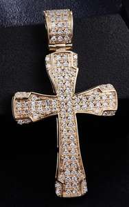 Nuevo colgante de Hip Hop, Diamante cultivado Leb de Plata de Ley 925 con colgante de Cruz de claridad VVS mejorado, atrae la atención de todos - Product Image 2