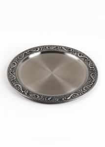 Série de plats de haute qualité de Style moderne, Table à manger de couleur dorée, décoration de mariage, plaque de chargement en métal pour thème de luxe - Product Image 2