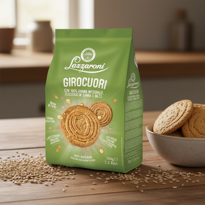 Lazzaroni Girocuori Galletas Crujientes Dulces de Miel 100% Integrales Sin Gluten 700g X 8 Unidades por Bolsa - Product Image 3