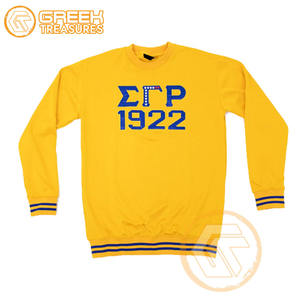 Sweat-shirt décontracté brodé de haute qualité personnalisé pour femmes Sigma Gamma Rho Automne/Hiver en molleton de coton écologique - Product Image 2