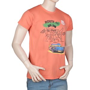 Camiseta estampada de corte ajustado para hombre - Color melocotón - Product Image 1