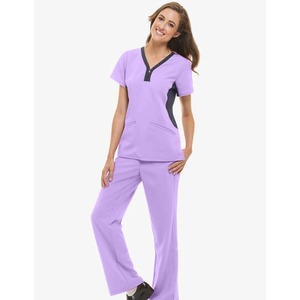 Diseño único Scrub Enfermera Uniforme médico Traje Mujeres Scrubs Uniformes Conjuntos Uniforme de enfermera de moda - Product Image 6