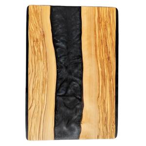 Nouvel arrivage de planche à découper de service en bois d'acacia et en résine de conception naturelle fabriquée à la main en rectangle pour restaurant et cuisine à domicile - Product Image 1