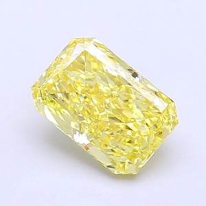 Diamante Cultivado en Laboratorio, Corte Cojín, 1.07ct, VS1, Amarillo Intenso Fantasía - Product Image 1