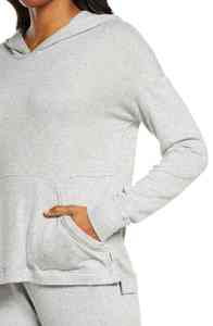 Sweat-shirt à capuche en coton surdimensionné pour femme, personnalisé, manches longues, vente chaude, streetwear - Product Image 4