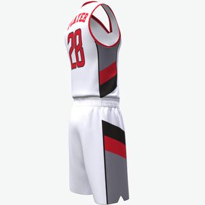 Vente en gros de maillots de basket-ball personnalisés imprimés grande taille et ensembles d'uniformes pour hommes-tailles personnalisables douces respirantes - Product Image 5