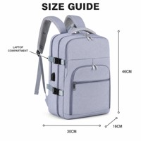 Sac à dos de voyage imperméable pour week-end avec fermeture éclair USB, sacs pour ordinateur portable, sac à dos multifonctionnel unisexe pour adultes
