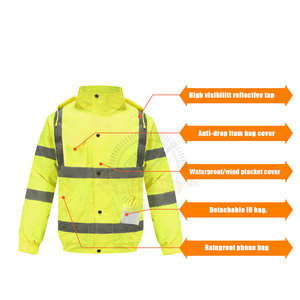 Hot bán an toàn Áo khoác khả năng hiển thị cao xây dựng an ninh Hi VIS phản quang an toàn Áo khoác - Product Image 6