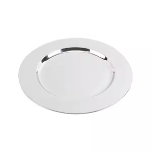 Assiette de présentation en plastique élégante, design texturé à pois unique, écologique, moderne et luxueuse, offre un aspect propre, soigné et anti-taches - Product Image 2