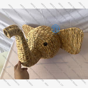 Best Selling Baby <b>Elephant</b> Wall Hanging <b>Decor</b> Natural Hyacinth Wall <b>Decor</b> Animal Shape Nice Looking Hyacinth Wall Hanging - Product Image 4
