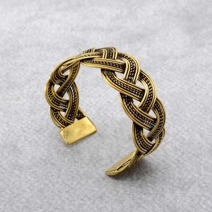 Brazalete de latón, anillo de puño, pulsera chapada en oro, joyería hecha a mano para mujer, accesorio de moda étnico y elegante - Product Image 3