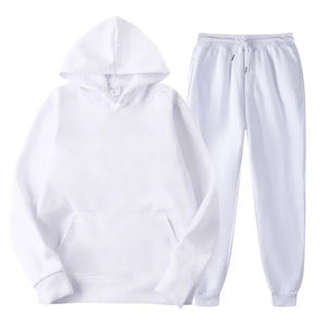 Top grossiste personnalisé hommes Vintage solide Premium 100% coton survêtement à capuche ensembles dernière conception - Product Image 5