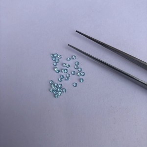 Piedras preciosas sueltas redondas facetadas de apatita azul natural de 2,5mm Compre en línea del fabricante ahora Oferta a granel caliente a precio al por mayor Comprar - Product Image 1