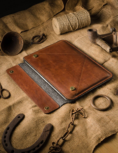 Housse Air 13 M3 et M2 15 pouces M1 Case Pro 14 pouces Case Crazy Horse Cuir Laine Feutre Pro 16 Cover Bag LLS-0002 - Product Image 1