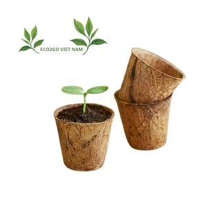 Pot de fleur de fibre de noix de coco de vente d'usine pour le jardin/tasse de Pot de fibre de noix de coco/Pot de fibre de coco de noix de coco pour cultiver la taille personnalisée de plante - Product Image 1