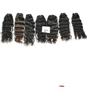 ผมมนุษย์หยักเป็นลอนธรรมชาติทำจากผมธรรมชาติแบบ100% จากอินเดียผมธรรมชาติแบบไม่ผ่านการทำสีดำดิบยังไม่ผ่านกระบวนการ - Product Image 5