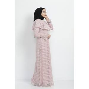 เดรสอาบายะสไตล์ลำลองประดับกลิตเตอร์แบบดันเทล - Product Image 3