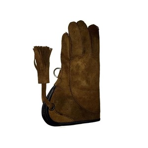 Guantes de cetrería de cuero de alta calidad para entrenamiento al aire libre forro polar suave y cuero nobuk calidad profesional - Product Image 5