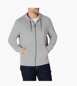 Sudadera con capucha y cremallera de otoño tallas XXS 6XL con cuentas bordadas DIY hilo teñido tejido enzima lavado ropa de punto teñido liso teñido atado teñido - Product Image 1