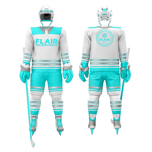 Jersey de hockey sobre hielo de sarga bordado personalizado al por mayor Jersey de hockey sublimado - Product Image 2