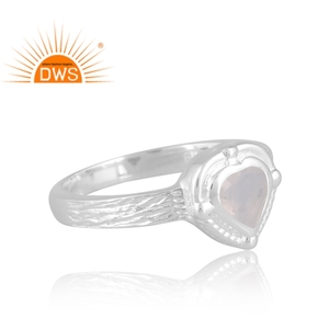 Meilleure vente en argent Sterling naturel arc-en-ciel pierre de lune bague de pierres précieuses pour les femmes bijoux personnalisés pour les femmes cadeau pour elle - Product Image 4