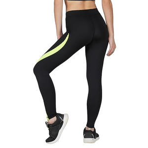 เลกกิ้งออกกำลังกายสำหรับผู้หญิงเลกกิ้งออกกำลังกายสีพื้นยืดได้ - Product Image 6