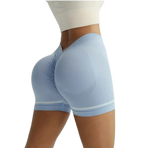 <b>Women's</b> Casual Sports <b>Shorts</b> High <b>Stretch</b> Slim Fit Booty <b>Shorts</b> with Butt Lifting Effect Breathable Workout Yoga <b>Shorts</b> - Product Image 1