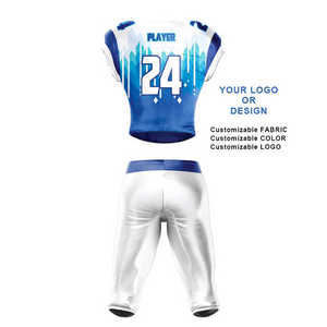 2025ชุดฟอร์มฟุตบอลโพลีเอสเตอร์อเมริกันแขนสั้นขนาดใหญ่พิเศษพิมพ์ชื่อทีมบริการ OEM สไตล์ยอดนิยม - Product Image 5