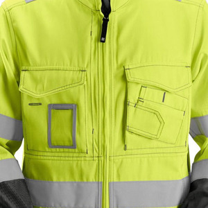 Personalizado a granel de los hombres de alta visibilidad reflectante de seguridad de construcción ropa de trabajo chaqueta de carretera tallas disponibles chaqueta de seguridad para la venta en línea - Product Image 6