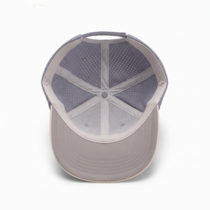 Casquette de baseball Injae Gray à 6 panneaux, réglable, respirante, avec logo brodé, style sportif, pour l'extérieur, printemps-été, unisexe adulte - Product Image 5