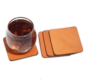 Industrial Design Leather Coaster Specially Design Most Demanding <b>Low</b> Price Use For <b>Table</b> Decor In Wedding Party Bar Restaurant - Product Image 3