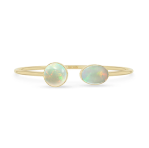 18K Solid <b>Gold</b> Plated High Finish Trendy Adjustable Ethiopian <b>Opal</b> Twister <b>Bracelet</b> Oval Cab Bezel Setting Handmade Unisex - Product Image 1