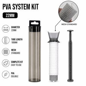 Kit de tubes en maille PVA portables de 22 mm et 8 m avec ensemble de 3 pièces pour la pêche à la carpe en eau douce - Product Image 2
