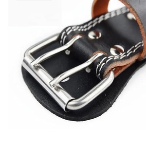 Ceintures en cuir d'haltérophilie pour le soutien dorsal et l'entraînement physique Ceintures d'haltérophilie en cuir avec logo personnalisé - Product Image 5
