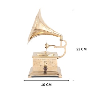 ทรัมเป็ตเสียงทองเหลืองเครื่องเล่นแผ่นเสียงโบราณสำหรับโต๊ะทำงานกล่องทำงานฝีมือ - Product Image 6