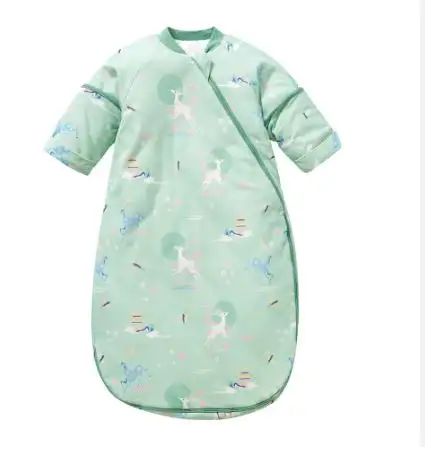 New Arrival tùy chỉnh mềm chim in thoáng khí bé ngủ Sack cotton hữu cơ bé túi ngủ