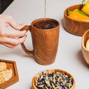 High-Quality Wooden Drink <b>Cup</b> Koi Hot Selling Insulated Natural Wood <b>Cups</b> Reusable Wooden Mugs for Hot and <b>Cold</b> Beverages - Product Image 2