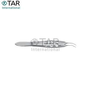 คีมผ่าตัดขนาด 10 ซม. แบบนิ่ม สำหรับใส่เลนส์ IOL แบบ Buratto ปากคีมโค้งมนพิเศษ สำหรับการผ่าตัดจักษุ  เครื่องมือแพทย์สำหรับการผ่าตัดขนาดเล็ก - Product Image 2