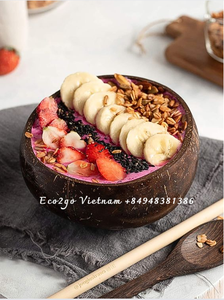 Vente en gros 100% bol en coquille de noix de coco poli écologique naturel cuillère à noix de coco durable bon prix pour le développement durable - Product Image 5