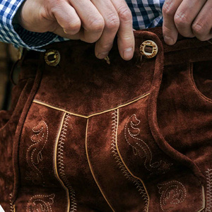 สำหรับทุกเพศฤดูร้อน Oktoberfest lederhosen 6XL พิมพ์ลายสัตว์แห้งเร็วระบายอากาศกลางป้องกันริ้วรอยปักยาวสั้นสตรีท - Product Image 5