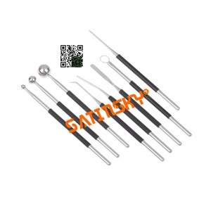 Manches de scalpel angulaires 21 CM pour microchirurgie, en acier inoxydable fabriqué selon la norme AISI 420, provenant d'une source réputée. - Product Image 5