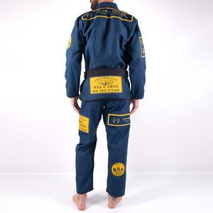 Personnalisé Brodé BJJ Gi 450gsm Perle Armure Jiu Jitsu Kimono Uniforme OEM Usine Vente En Gros Vêtements D'entraînement - Product Image 4